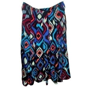 MIX Nouveau Multi Ikak Geometric Pleated Skirt NWT